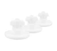 Bouchon D’Étanchéité en Silicone Blanc 3 Pièces pour Boîte Repas | Accessoires pour Récipient Alimentaire, Nettoyage Facile, Circulation D’Air, Anti-Fuite, Lot de Trois