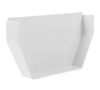 Bouchon D’extrémité de Gouttière Pvc Blanc pour Usage Extérieur