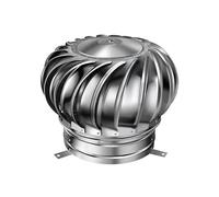 Bouchon d'aération de toit en acier inoxydable - Ventilateur rotatif pour cheminées et greniers - Capot d'échappement antirouille et résistant aux intempéries pour une circulation d'air optimale