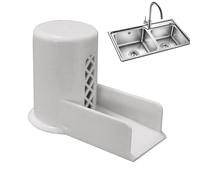 Bouchon d'aération pour lave-vaisselle, ensemble de bouchons d'aération pour lave-vaisselle - Couvercle de grille d'aération avec rampe, rallonge de bec de trop-plein pour aider l'eau à l'évier