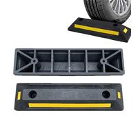 Bouchon d'allée de Parking en Caoutchouc, Bordure en Caoutchouc,Le Guide des pneus de stationnement en Bloque la butée de Roue - Bordure de stationnement pour Voitures, camions, Bus, remorq
