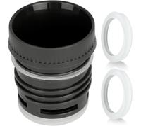 Bouchon d'amorce de rechange en silicone pour bouteille Stanley classique avec set de joints en silicone Vert 473 ml, 750 ml, 1 l, 1,4 l et 1,9 l (Noir)