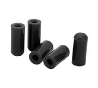 Bouchon D'aspiration en Silicone, 10 Pièces d'extrémité de Tuyau D'aspiration Universel 4 Mm Résistant à la Chaleur Bouchon D'obturation en Silicone pour Ligne de Tuyau (le noir)