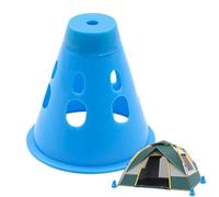 Bouchon d'avertissement pour piquets de tente - Couverture éclairée pour piquets de terre, pour ongles anti-chute - Couverture pour ongles portable étanche avec piquet