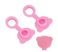 Bouchon de baignoire en silicone, bouchon de baignoire pour salle de bain,2x baignoire stopper en silicone avec forme d'ours - Facile à installer et à retirer, les drains se branchent pour les de gren