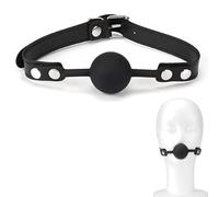 Bouchon de Boule de Bouche en Silicone Noir, Accessoires de scène de kit de Jouets pour Amoureux