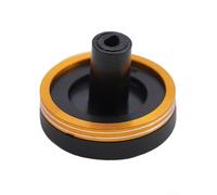 Bouchon de bout en liège et alliage d'aluminium pour réparation et construction de canne à pêche avec anneau en métal anodisé et interface en caoutchouc (rouge)