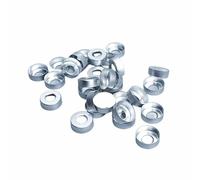 Bouchon de bouteille anaérobie en caoutchouc butyle avec capuchon en aluminium for tubes de 20 mm - paquet de 100(Aluminum cap 100pcs)