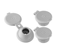 Bouchon de bouteille - avec le haut le bas | Matériau TPR | Taille standard, couleurs gris-blanches, faciles à utiliser, design anti-fuite, fonction d'économie de déchets, Thanksgiving