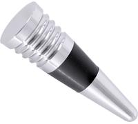 Bouchon de bouteille, bouchon de vin, acier inoxydable avec anneau en caoutchouc, 8,5cm