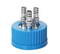 Bouchon de bouteille de recharge GL45 1-4 trous en acier inoxydable, bouchon à vis for bouteille à couvercle ouvert(2hole(Large))