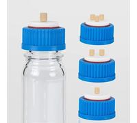 Bouchon de bouteille de solvant de phase mobile avec tête PEEK, bouchon de bouteille de réactif liquide haute performance compatible avec le bouchon universel GL45(1-holes)