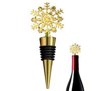 Bouchon de Bouteille de Vin 10,8 cm - Bouchon de Bouteille, Bouchons de Conservation du Vin | Bouchons de Champagne en de Zinc avec Flocon de Neige de Noël, Hermétique, Garde le Vins