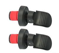 Bouchon de bouteille de vin à pression manuelle pour sceller les bouteilles de vin, de bière et d'autres bouteilles, construction en polypropylène et caoutchouc pour une utilisation durable (2 pièces