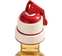 Bouchon de bouteille de vin à pression pour bouteilles de vin rouge et blanc avec joint en silicone pour ouvertures de bouteilles de 18 mm et 19 mm (blanc)