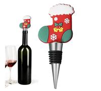 Bouchon de bouteille de vin de Noël - Bouchon de vin de Noël | Couvercle réutilisable pour bouteille de bière | Bouchon de bouteille de bière réutilisable | Bouchon de bouteille de vin réutilisable