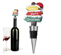 Bouchon de bouteille de vin de Noël - Bouchon de vin de Noël | Couvercle réutilisable pour bouteille de bière | Bouchon de bouteille de bière réutilisable | Bouchon de bouteille de vin réutilisable