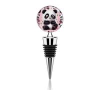 Bouchon de bouteille de vin décoratif réutilisable en forme d'étoile Panda pour bar, fête de vacances, garde les vins frais, convient aux bouteilles standard