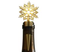 Bouchon de bouteille de vin - Décoration de vacances en alliage de zinc, accessoire de bouchon de bouteille de Noël, design robuste et anti-fuite avec finition élégante, accessoires de bar et de