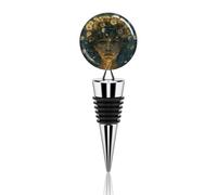 Bouchon de bouteille de vin en acier inoxydable avec motif pissenlit pour fille, joint hermétique, réutilisable, garde le vin frais, bouchon de bouteille mignon étanche pour bar, cuisine, mariage