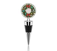 Bouchon de bouteille de vin en alliage de zinc réutilisable et anti-fuite, motif couronne de branches persistantes, bouchon décoratif pour bouteille de champagne, cadeau pour homme et femme