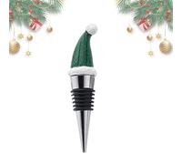 Bouchon de bouteille de vin en forme de chapeau de Père Noël, bouchon de bouteille de Noël en festif pour les amateurs d'alcool, de whisky, décoration d'hiver