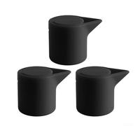 Bouchon de bouteille de vin en silicone, 5 x 4 x 3,7 cm, scellant hermétique pour conserver les bouteilles ouvertes, joint flexible réutilisable, utilisation à la maison et au bar (noir)