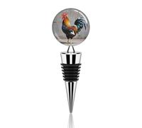 Bouchon de bouteille de vin en silicone anti-fuite en forme de coq pour conserver la fraîcheur et le champagne - Cadeau décoratif pour bar et fête