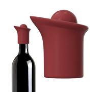 Bouchon de bouteille de vin en silicone - Bouchon de bouteille de vin réutilisable, 5,6 x 5,2 x 3,6 cm, bouchon de champagne avec design étanche, conservateur de vin de qualité alimentaire pour