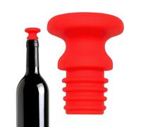 Bouchon de bouteille de vin en silicone - Bouchon de bouteille réutilisable en silicone de qualité alimentaire avec joint hermétique, design anti-fuite, idéal pour préserver la fraîcheur du vin