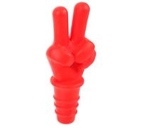 Bouchon de Bouteille de Vin en Silicone Rouge, Forme Unique | Finition Soignée, Fermeture Stable, Objet Décoratif, pour Bouteilles de Vin et Autres Boissons