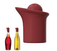 Bouchon de bouteille de vin et bec verseur | Conservateur de vin réutilisable avec bec verseur - Bouchons en silicone pour le vinaigre, les boissons, l'huile d'olive, la bière