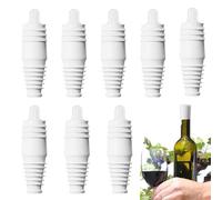 Bouchon de Bouteille de Vin,Lot de 8 Covers d'Étanchéité Douce - Fermoir De Bouteille - Pour Champagne Voyage Maison Bar Fête Restaurant