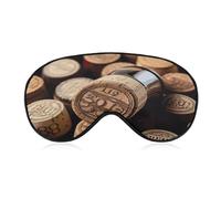 Bouchon de bouteille de vin Masque de sommeil doux et confortable Masque de sommeil rembourré pour les yeux avec bande réglable pour le repos profond Voyage travail