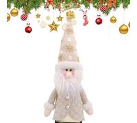 Bouchon de bouteille de vin - Motif figurine d'arbre de Noël - Bouchon de bouteille de bière - Housse de protection réutilisable pour les vacances de Noël - Décoration de table - Nourriture festive