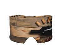 Bouchon de bouteille de vin, raisin confortable, cache-oreilles pour dormir, bandeau chaud et design double face peuvent tous être utilisés. Convient pour la méditation et le yoga.