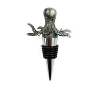 Bouchon de bouteille de vin réutilisable 3D à motif nautique avec joint en silicone hermétique, bouchon en alliage réutilisable pour vin rouge, motif marin unique pour la maison et la (A, 9.6cm)