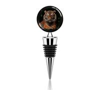 Bouchon de bouteille de vin réutilisable avec tigre et pattes - Bouchon décoratif amusant - Élégant et durable - Parfait pour les fêtes et les cadeaux