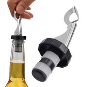 Bouchon de bouteille de vin réutilisable - Bouchon à compression en silicone - Bouchon de vin sous vide - Décapsuleur anti-fuite - Conservateur pour vin rouge et blanc - Idéal pour la cuisine, le bar