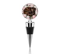 Bouchon de bouteille de vin réutilisable en forme de chat écaille de tortue en forme de roses pour bouteilles de champagne, liqueur et huile, mariage, Noël, fête, bar