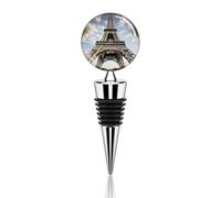 Bouchon de bouteille de vin réutilisable en forme de Tour Eiffel Monument de Paris - Bouchon décoratif idéal pour les bars, les fêtes, les mariages, les occasions