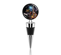 Bouchon de bouteille de vin réutilisable pour saxophone et piano - Bouchon décoratif amusant - Élégant et durable - Parfait pour les fêtes et les cadeaux