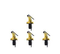Bouchon de bouteille de vin, verseur d'huile d'olive, distributeur, Bar, bec verseur, bouchon de Sauce étanche, buse de pulvérisation, outils de cuisine, 1 à 5 pièces(Gold 4Pcs)