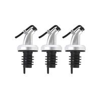 Bouchon de bouteille d'huile, distributeur bouchon, pulvérisateur, bec verseur vin, buse sauce, anti-fuite, outil cuisine, 1/3 pièces(Silver-3Pcs)