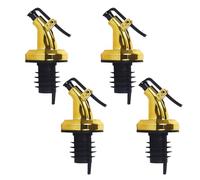 Bouchon De Bouteille D'huile Distributeur Liqueur Verseur Bouteille Vin Bouchon Verrouillage En Matière Plastique Pour Usage En Cuisine 4 Pièces