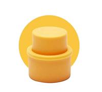 Bouchon de bouteille gonflable à pression réutilisable,bouchon de conservation au frais,scellant à cliquetis satisfait,Sprite,Cola,Soda,fuite - Type yellow
