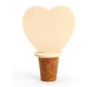 Bouchon de bouteille graine creative embout cîur 5x3x8cm a decorer