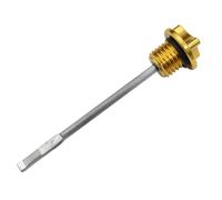 Bouchon de Capuchon de Remplissage d'huile d'huile Moteur avec jauge de Niveau d'huile Compatible avec CRF50 125cc 140cc 150cc 200cc 250cc de Moteur de Moto(Yellow)