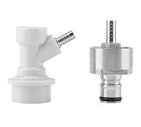 Bouchon de carbonatation à bille avec raccord cannelé 1/4" for fût de bière et soda maison - Accessoire idéal for le brassage de bière et de soda, 1 pièce