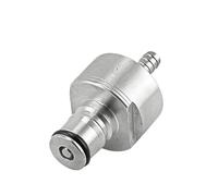 Bouchon de carbonatation en acier inoxydable 304 for fût de brassage maison, 1/2/5 pièces, avec ardillon de 5/16", type à verrouillage à bille, adapté aux bouteilles de boissons gazeuses en PET(2Pcs)